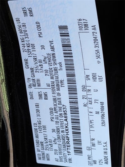 2019 Ford Ranger XLT