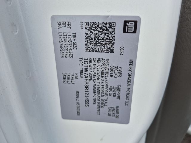 2024 GMC Savana 2500 Work Van