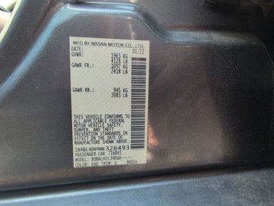 2022 Nissan Altima 2.5 SV