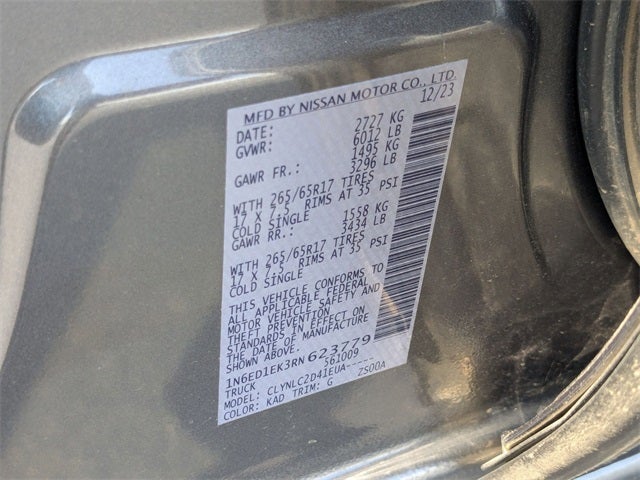 2024 Nissan Frontier SV