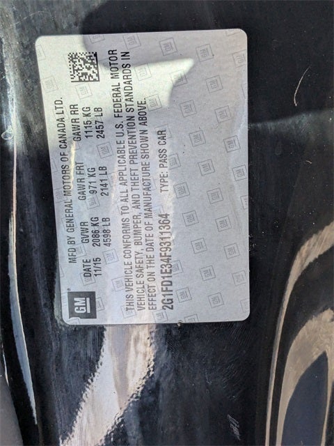 2015 Chevrolet Camaro 1LT