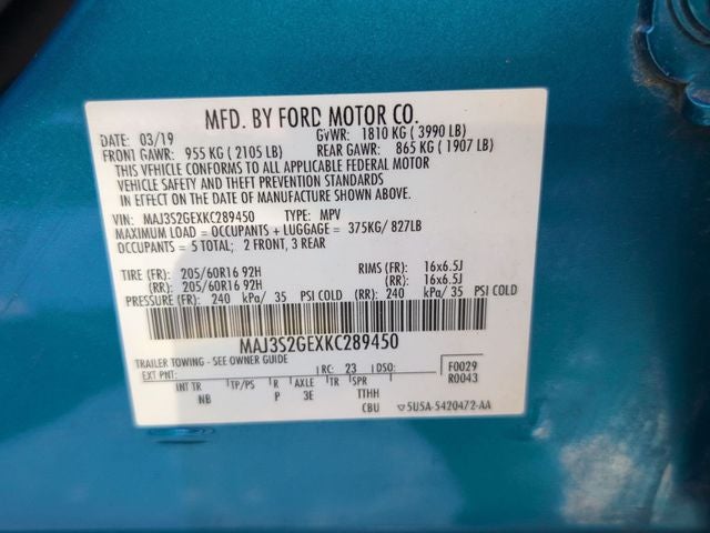 2019 Ford EcoSport SE