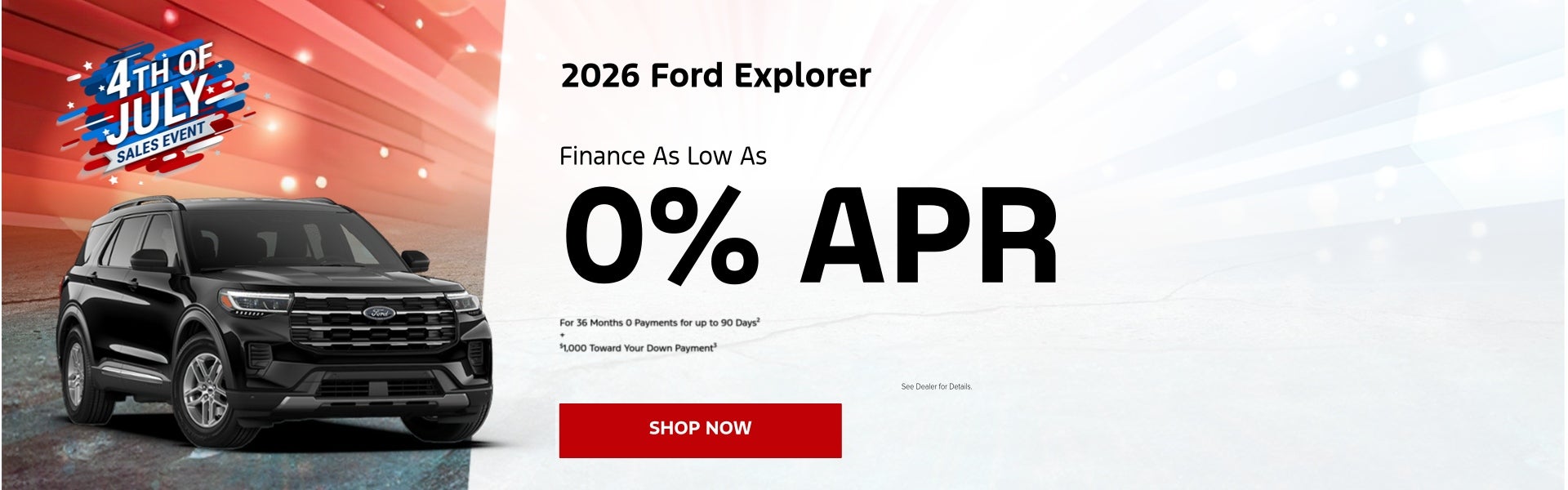 July Explorer Offer